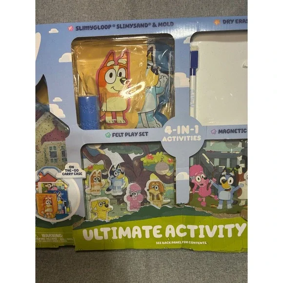 Bluey Ultimate Activity Set Kids OS Multi 4-in-1 SlimySand Felt Magnetic Puzzle - Picture 3 of 13